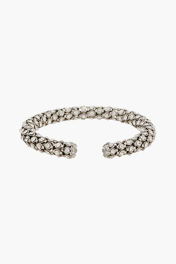 KATE SPADE NEW YORK Silberfarbene Armspange mit Kristallen