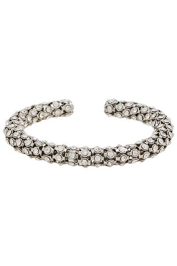 KATE SPADE NEW YORK Silberfarbene Armspange mit Kristallen