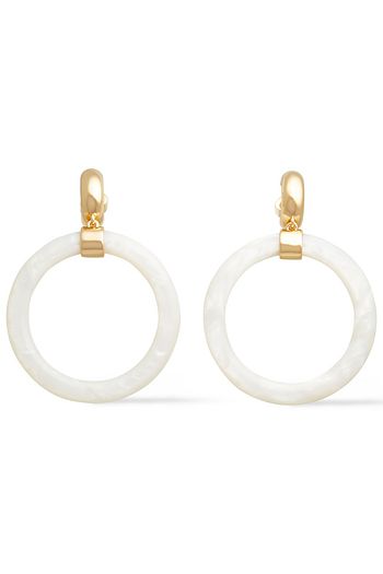 KATE SPADE NEW YORK Goldfarbene Ohrringe mit Harz