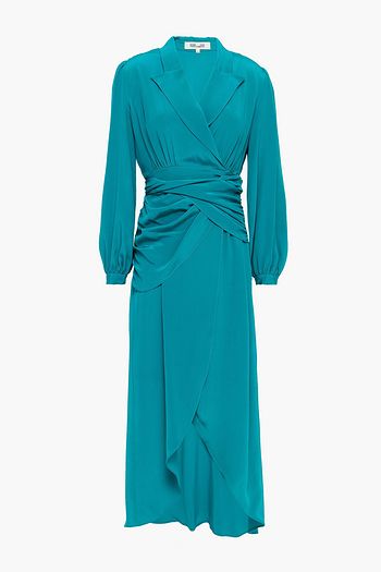 DIANE VON FURSTENBERG Stella wrap-effect silk crepe de chine midi dress