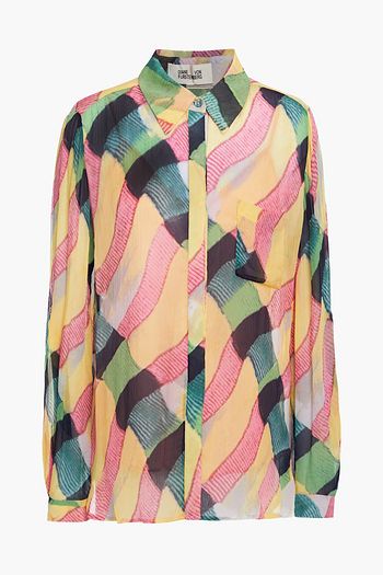 DIANE VON FURSTENBERG Lorelei printed crepon blouse