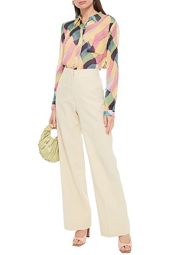 DIANE VON FURSTENBERG Lorelei printed crepon blouse