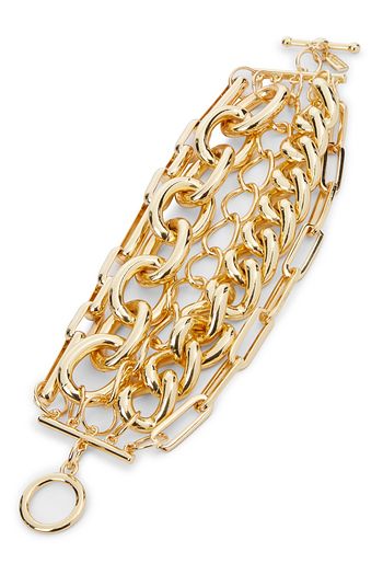 KENNETH JAY LANE 18-karat gold-plated bracelet