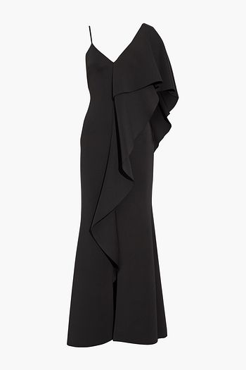 BADGLEY MISCHKA Draped scuba gown