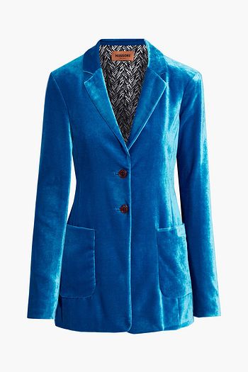 MISSONI Crushed-velvet blazer