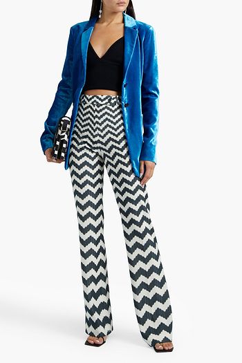 MISSONI Crushed-velvet blazer