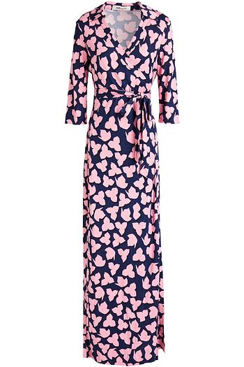 DIANE VON FURSTENBERG Abigail printed silk-jersey maxi wrap dress