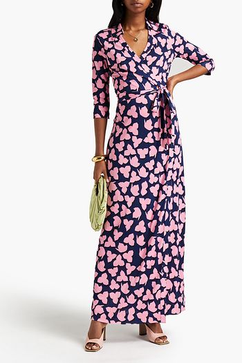 DIANE VON FURSTENBERG Abigail printed silk-jersey maxi wrap dress