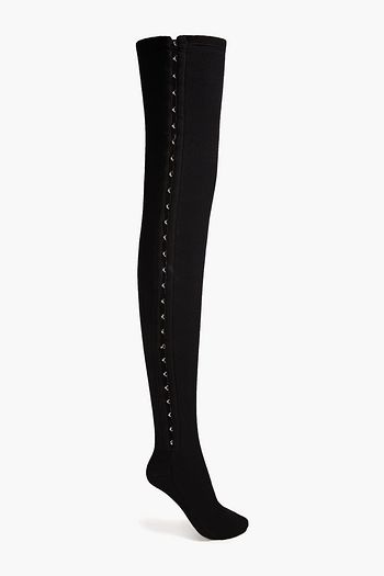 DION LEE Stretch-cotton jersey tights