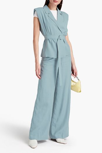 REMAIN BIRGER CHRISTENSEN Olivia double-breasted belted piqué vest
