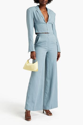 REMAIN BIRGER CHRISTENSEN Angelina piqué wide-leg pants