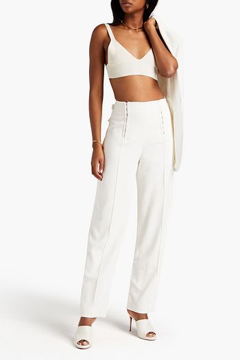 DION LEE Stretch-cady tapered pants