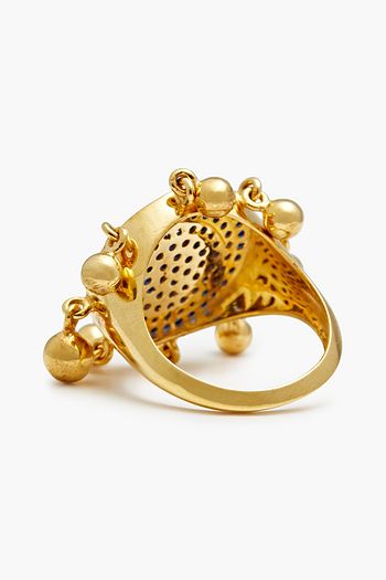 JOANNA LAURA CONSTANTINE Vergoldeter Ring mit Kristallen