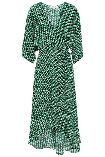 DIANE VON FURSTENBERG Eloise wrap-effect printed crepe de chine dress