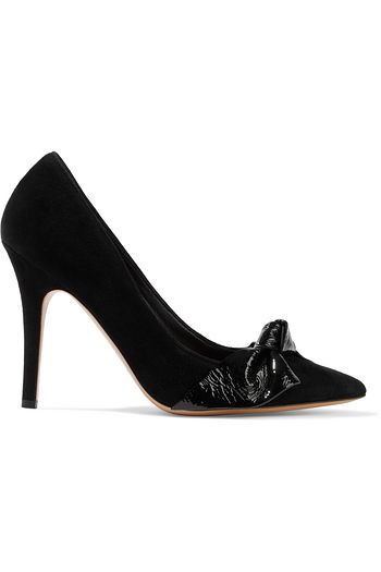 ISABEL MARANT Poppy bow-embellished suede pumps