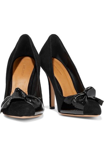 ISABEL MARANT Poppy bow-embellished suede pumps