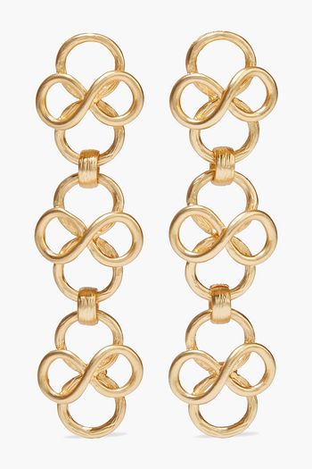 KENNETH JAY LANE Gold-plated clip earrings