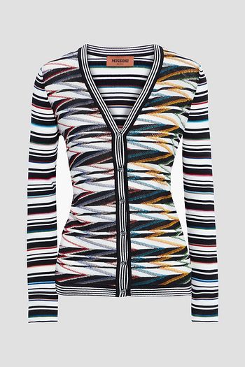 MISSONI Crochet-knit cotton-blend cardigan