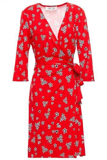 DIANE VON FURSTENBERG Floral-print silk-jersey wrap dress
