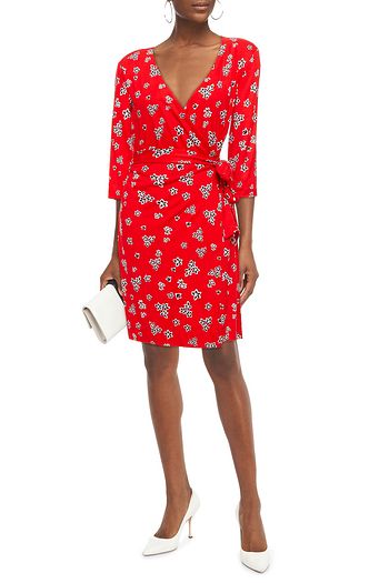 DIANE VON FURSTENBERG Floral-print silk-jersey wrap dress