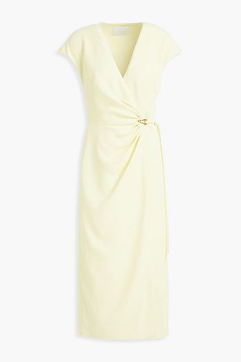 DION LEE Piqué wrap dress