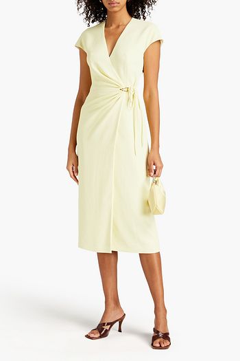 DION LEE Piqué wrap dress
