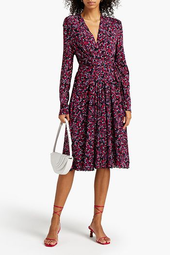 DIANE VON FURSTENBERG Brenda printed stretch-mesh midi dress