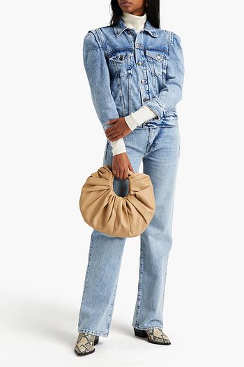 FRAME Rosette faded denim jacket