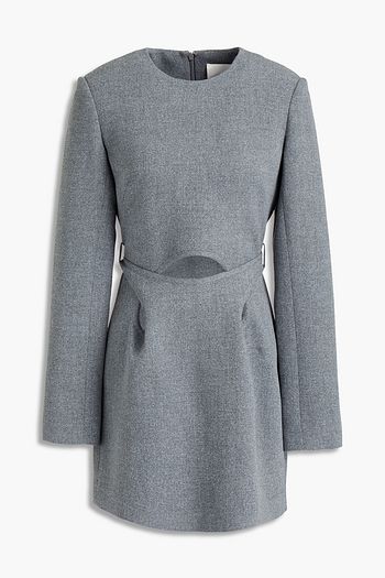 DION LEE Cutout mélange crepe mini dress