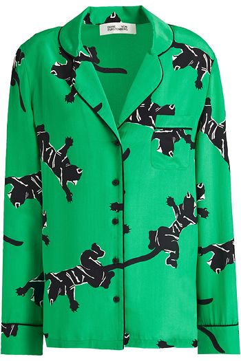 DIANE VON FURSTENBERG Hemd aus Crêpe de Chine aus Seide mit Print