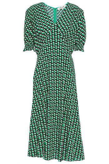 DIANE VON FURSTENBERG Jemma printed silk-crepe dress
