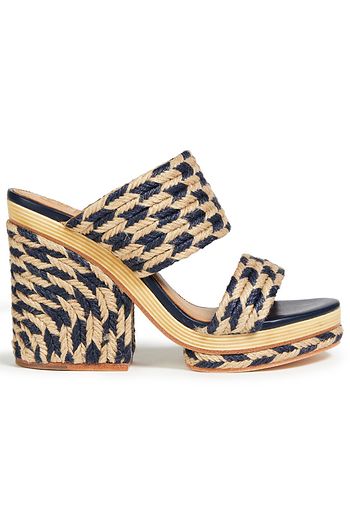 TORY BURCH Lola 100 jute espadrille mules
