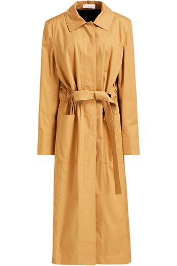 TORY BURCH Trenchcoat aus Baumwoll-Gabardine mit Raffung