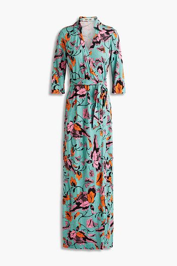 DIANE VON FURSTENBERG Abigail printed silk-jersey maxi wrap dress