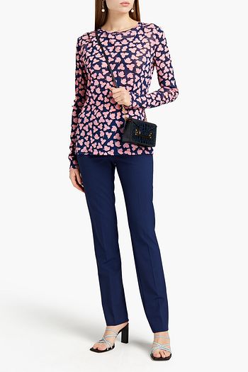 DIANE VON FURSTENBERG Logan printed mesh top
