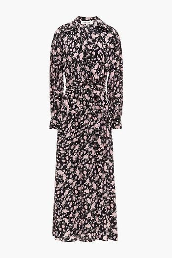DIANE VON FURSTENBERG Galina floral-print crepe de chine midi wrap dress