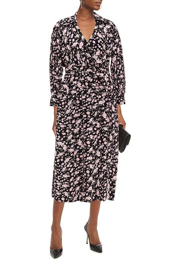 DIANE VON FURSTENBERG Galina floral-print crepe de chine midi wrap dress