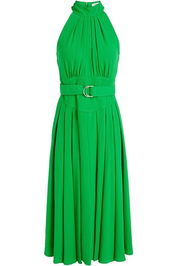 DIANE VON FURSTENBERG Nicola belted pleated crepe midi dress