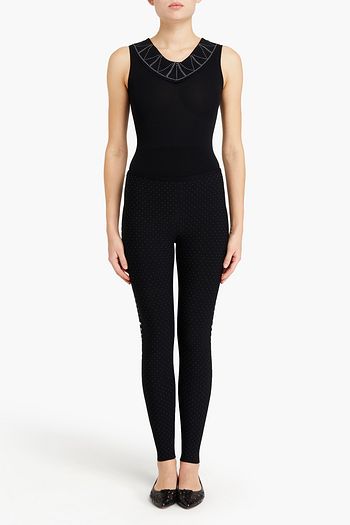 ALAÏA Jacquard-knit leggings