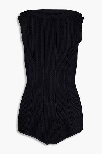 ALAÏA Pointelle-knit bodysuit