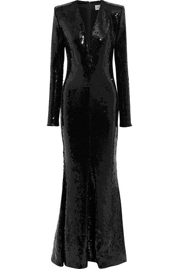 ALEXANDRE VAUTHIER Fluted sequined stretch-jersey gown