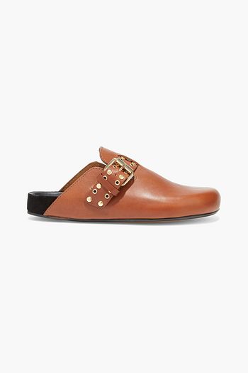 ISABEL MARANT Mirvin studded leather slippers