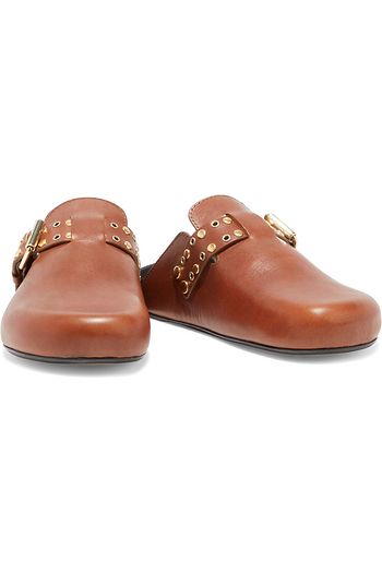 ISABEL MARANT Mirvin studded leather slippers