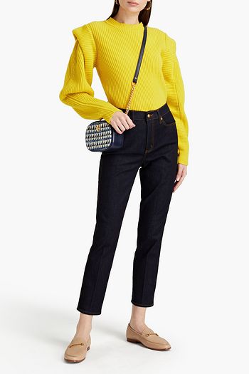 TORY BURCH Hoch sitzende Cropped Jeans mit geradem Bein