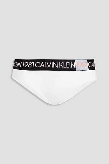 CALVIN KLEIN Stretch-cotton jersey mid-rise briefs