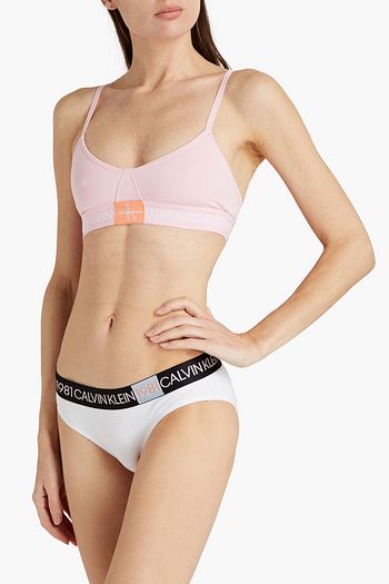 CALVIN KLEIN Stretch-cotton jersey mid-rise briefs