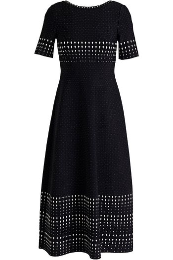 ALAÏA Jacquard-knit midi dress