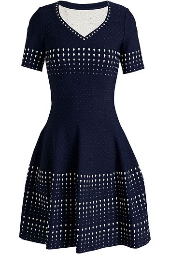 ALAÏA Jacquard-knit dress