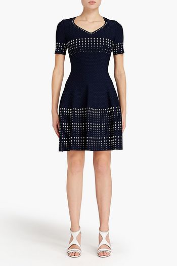 ALAÏA Jacquard-knit dress