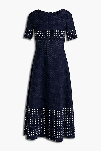 ALAÏA Jacquard-knit midi dress